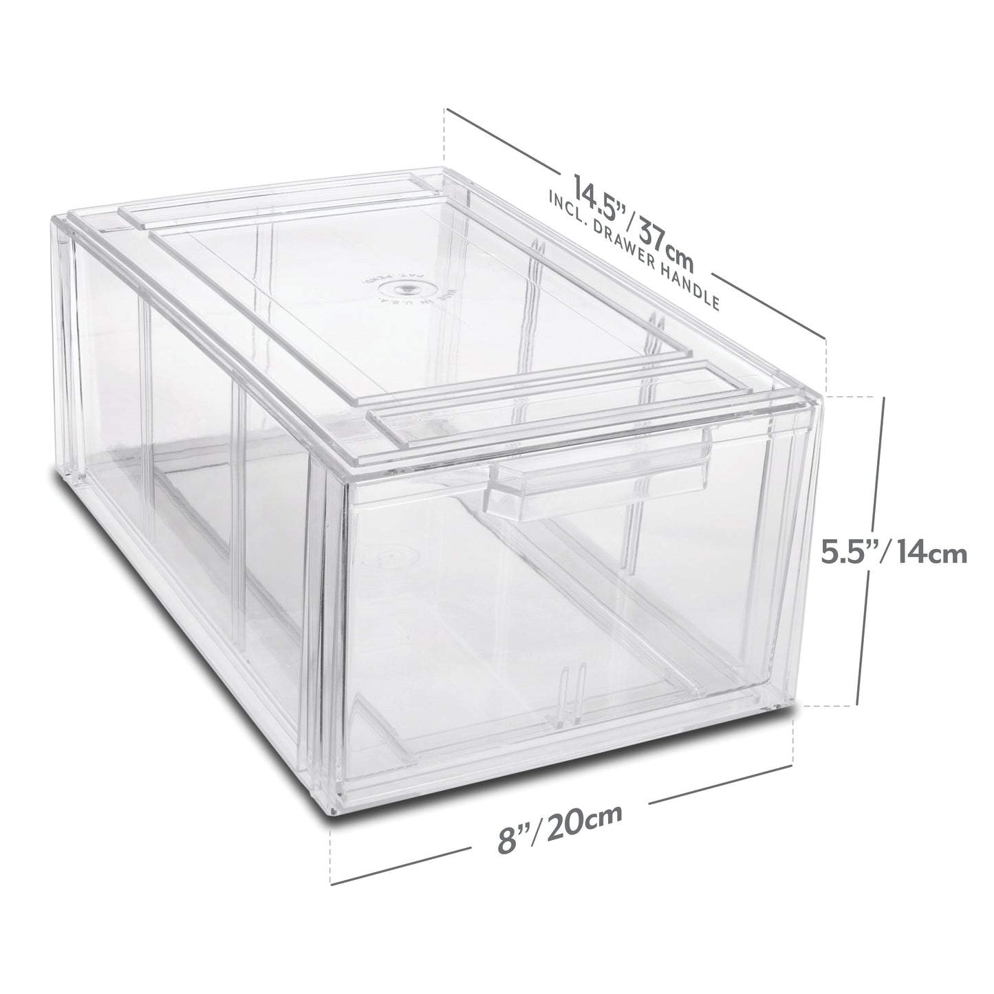 Clear Stacking Storage Drawer (For 2.4 oz bottles)