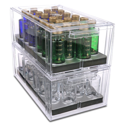 Clear Stacking Storage Drawer (For 2.4 oz bottles)
